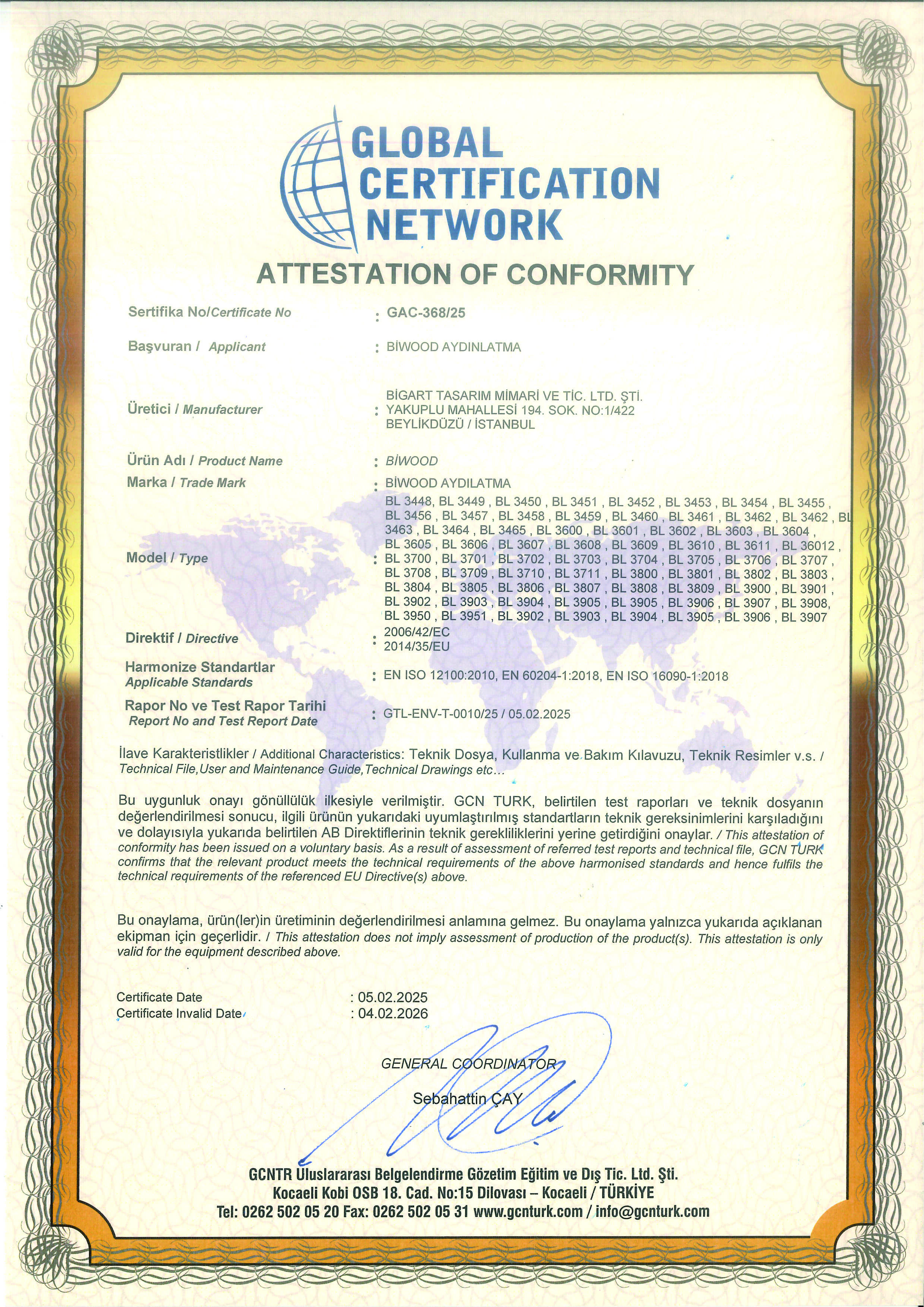 CE CERTIFICATE